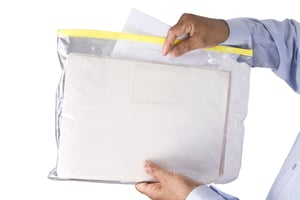 Waterproof safe documents in bag