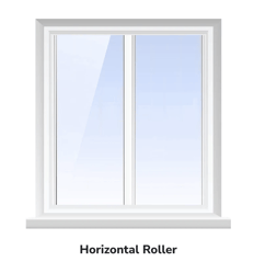 horizontal roller window