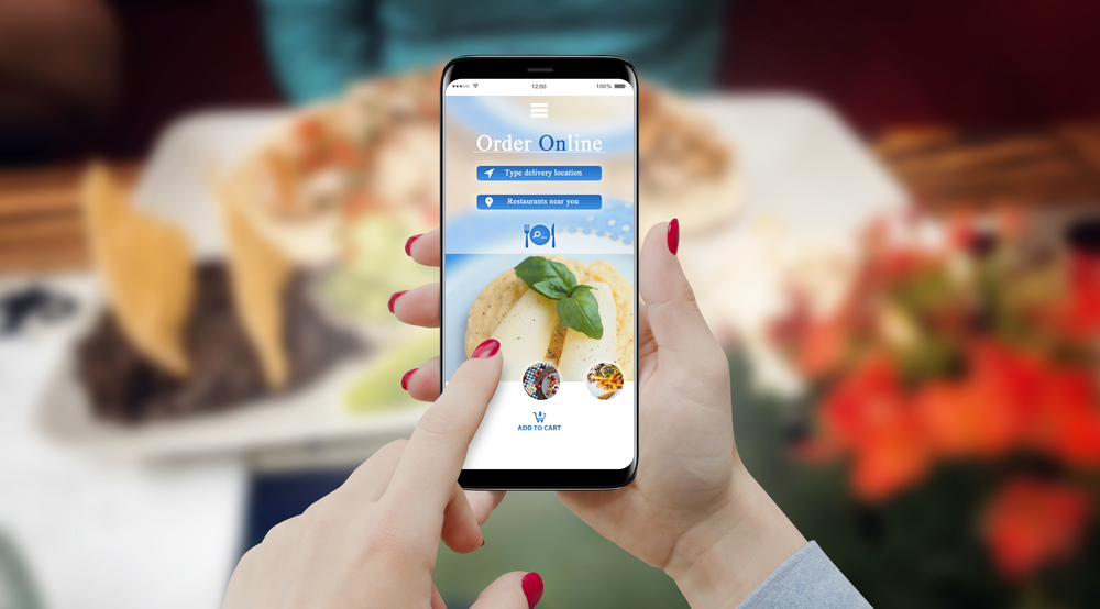 restaurant website on mobile